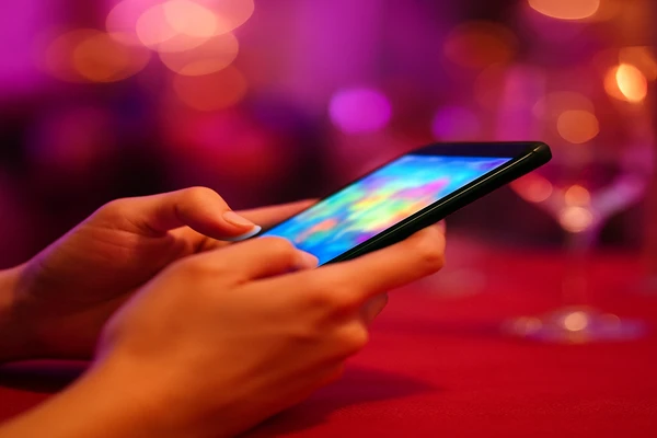 হাতে স্মার্টফোন নিয়ে একজন ব্যবহারকারী ডিজিটাল প্ল্যাটফর্মটি সহজে ব্যবহার করছেন